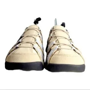 CLARKS TUVIA MADDEE Women s Blue and Taupe Leather Sandals Walking Shoes Sz 10